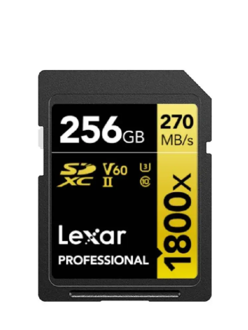 Lexar-BlackMemoryCard256GBProfessional1800xSDXCUHSIICardGOLDSeries-MKP1391640-2