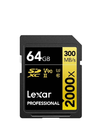 Lexar-BlackMemoryCard64GBProfessional2000xSDHCSDXCUHS-IICardGOLDSeries-MKP1391423-1