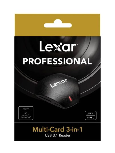 Lexar-BlackReaderProfessionalMulti-Card3-in-1USB3